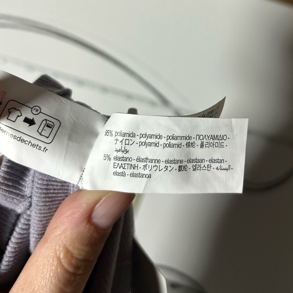 NEW Zara Lavender Long Sleeve Bodysuit w/Keyhole Back, High Neck, Thong, Sz Sm - Picture 8 of 8